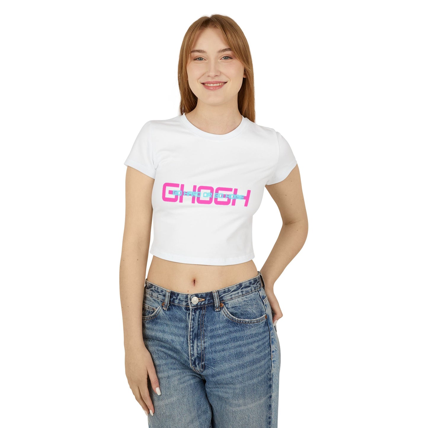 Ghost Edition Women's Baby Tee - Trendy Crop Top for Everyday Style