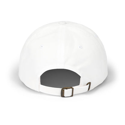 Minimalist White Dad Cap with 'GHOST' Print - Casual Style for Everyday Wear